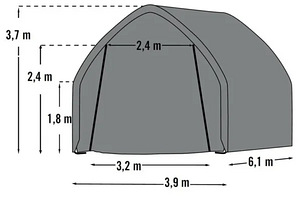 Autotelk 3,9×6,1m (2 foto / 6)