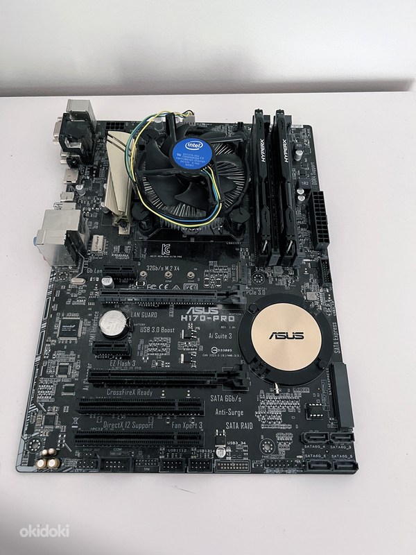 ASUS H170-Pro + Intel Core i7 6700 + KINGSTON 16GB DDR4 2133