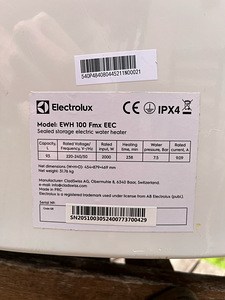 Electrolux 100L boiler EWH 100 (2 foto / 2)