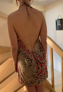 Stefanel lahtise seljaga kleit õhtukleit 100% siidist 40 (3 foto / 3)
