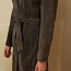 Длинное замшевое женское пальто №1. 40-42 (фото #1)