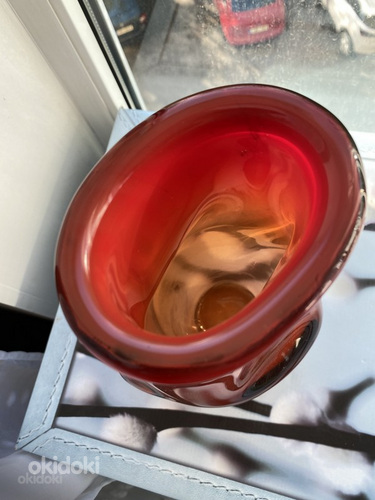 Тарбекласс стеклянная ваза для цветов Rock Red (фото #3)
