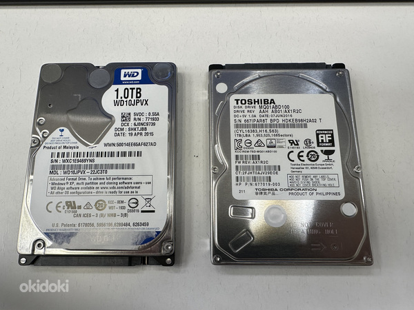 Жесткие диски WD 1tb + Toshiba 1tb (фото #1)