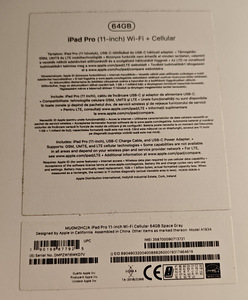 Apple iPad Pro 11'' 64 GB 4G LTE+Wifi (4 foto / 5)