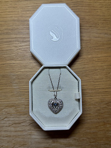 Swarovski, Idyllia pendant Heart, Blue, Rhodium plated UUS (2 foto / 4)