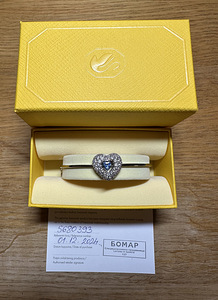SWAROVSKI, Idyllia bangle Heart, Blue, Rhodium plated, US (1 foto / 4)