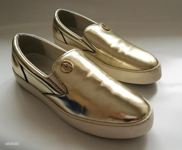 Золотые женские теннисные туфли armani Jeans No. 37 (фото #1)