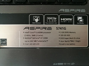 Acer Aspire 5741 Series Intel Core i5 430M (3 foto / 6)