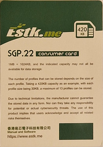 ESTK.ME eSIM adapter card (2 foto / 2)