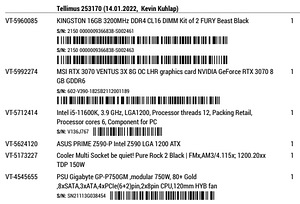 Intel i5-11600K, RTX 3070, 16GB 3200MHz DDR4, 1TB M.2 SSD (4 foto / 4)