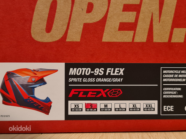 Кроссовый шлем Bell Moto-9S Flex S 55-56cm новый (фото #3)