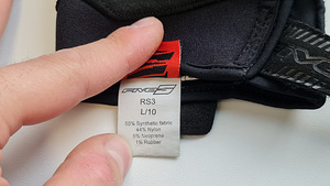 Motokindad Five RS3, must, suurus: L/10 (3 foto / 6)