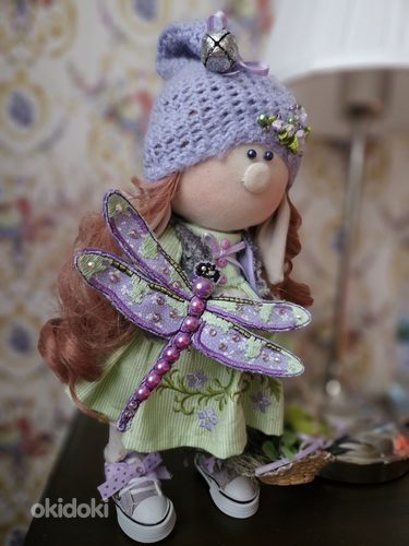 Текстильная кукла ручной работы. (фото #2)
