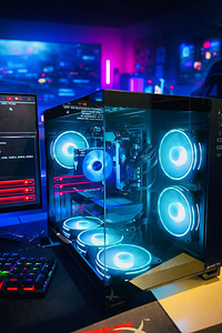 Mänguri PC Ryzen 5, 16GB, RTX 5060, vesi jahutus (5 foto / 6)