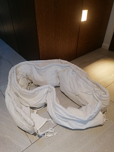 Voodipehmendus beebivoodile pitsiga valge Milana - TASUTA (1 foto / 2)