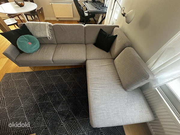 Серый мягкий диван (фото #2)