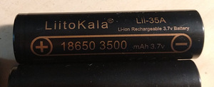 Liitokala 18650 akud (4tk) 3500 mAh 3.7v (3 foto / 4)