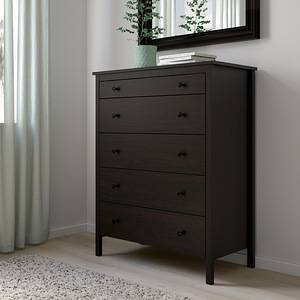 IKEA Tumepruun 90x114 kummut 5 sahtlidega / Dark brown dress (1 foto / 9)