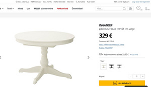 Valge ümmargune pikendav söögilaud 110/155 (7 foto / 8)