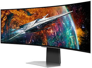 Samsung Odyssey G9, 49'', nõgus, OLED, 240 Hz, hõbe (1 foto / 1)