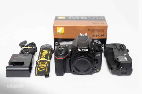 Nikon D610 kaamera ja akutald Nikon MB-D14