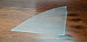 Siidmatt klaasid 3tk, möödud 58,5x182,5cm (3 foto / 4)