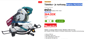 Saag / Nurksaag Makita MLS100 (5 foto / 5)