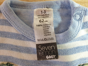 Pikkade varrukatega t-särk SEVEN LEMON, suurus 62 (4 foto / 4)