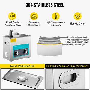 Ultrahelipesur vinüülplaatidele LP ultrasonic cleaner Vevor (7 foto / 7)
