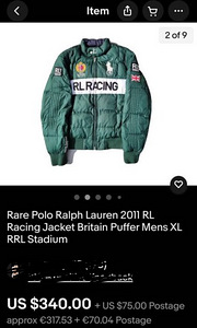 Ralph Lauren Racing bomber jope M-L (4 foto / 4)