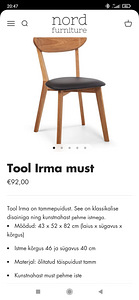Tammepuidust söögilaud ja toolid (4 foto / 4)