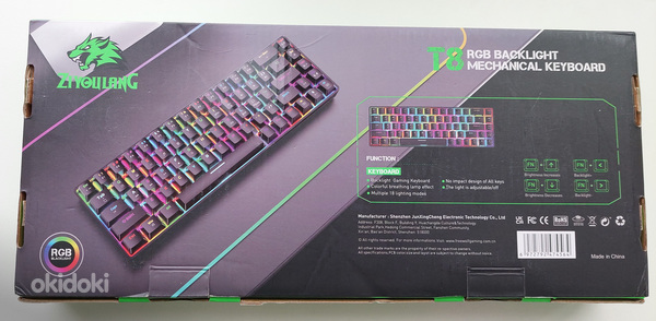 Mehaaniline klaviatuur Ziyou Lang T8 RGB (фото #5)