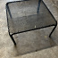 Журнальный столик стекло/металл, черный (фото #1)
