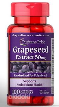 Grapeseed Extract 50 mg 100шт, Puritans Pride (Ameerika) (фото #1)