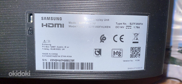 Samsung 27 FHD SF350 (фото #2)