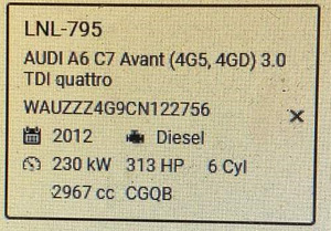 Mootor AUDI A6 C7 Avant (4G5,4GD) 3.0 TDI quattro