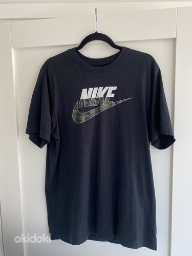 Мужская черная футболка Nike (L) (фото #1)
