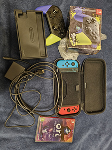 Nintendo switch v2 32gb+128sd + gamepad pro (1 foto / 3)