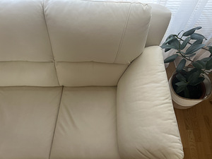Diivan. Kunstnahast valge diivan (2 foto / 7)