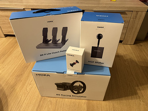 Moza R5 Bundle, HGP shifter, SR-P l. clutch, Brake perf. kit (1 foto / 8)