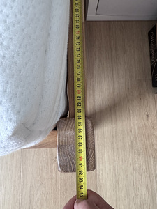 Täispuit voodi + täispuit öökapp+pocket vedrumadrats 80x200 (9 foto / 9)