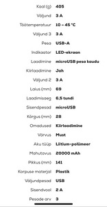 SOODUSHIND UUS Akupank SP QS28 Power Bank (2 foto / 4)