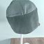Черная зимняя кожаная шапка со стразами (фото #2)