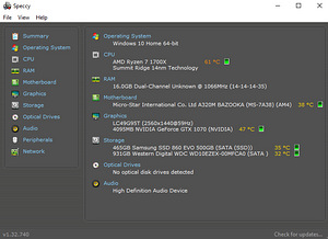Lauaarvuti 1700X, 1070, 16GB, 500GB SSD, 1000GB HDD (2 foto / 2)