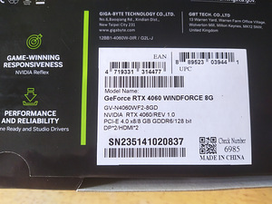 GIGABYTE GeForce RTX™ 4060 WINDFORCE OC 8G - DLSS 3 (4 foto / 5)