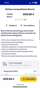 Uueväärne massaažitool / massaažikate Beurer (3 foto / 3)