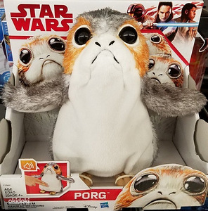 Uus kasutamata Interaktiivne mänguasi Porg Star Wars