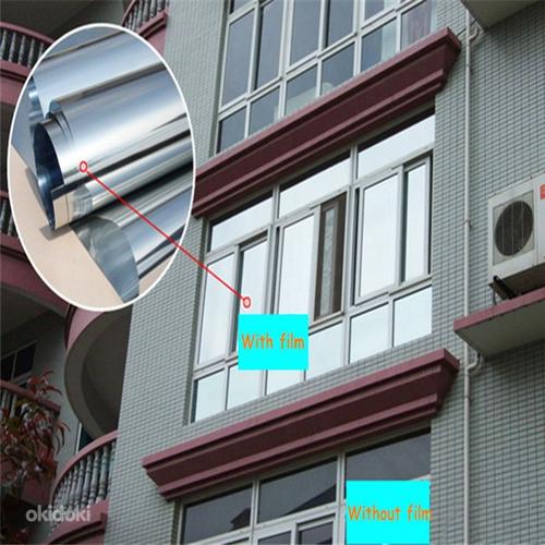Ühe suuna peegeldav kile aknale oma privaatsusele, rullid (foto #2)