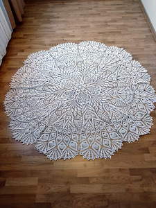 Suur heelgeldatud laualina / Large knitted tablecloth (1 foto / 2)
