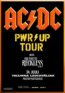 AC/DC Power Up Tour 2025 Tallinn Original Tickets. (1 foto / 2)